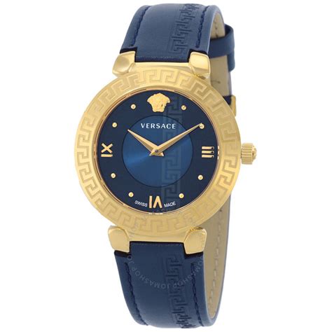 Women's Daphnis Leather Blue Dial Watch 